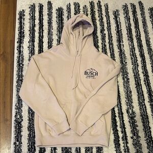 Busch Light Hoodie in Cream